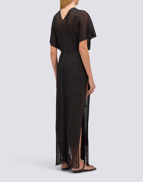 LONG KAFTAN WITH V-NECK
