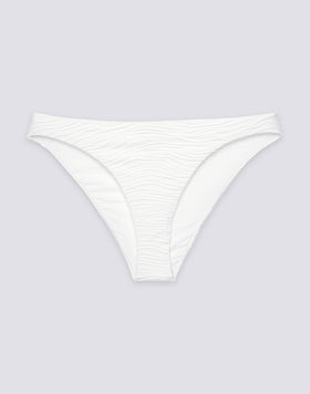 ASTRA - FIXED BIKINI BOTTOMS WITH WAVE EFFECT JACQUARD