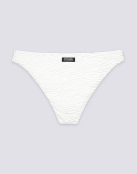 ASTRA - FIXED BIKINI BOTTOMS WITH WAVE EFFECT JACQUARD