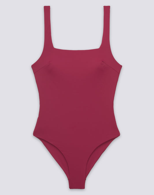 CHINE - MAILLOT DE BAIN ENTIER POUR FEMME AVEC ENCOLURE CARRÉE ET DÉCOLLETÉ PROFOND DANS LE DOS