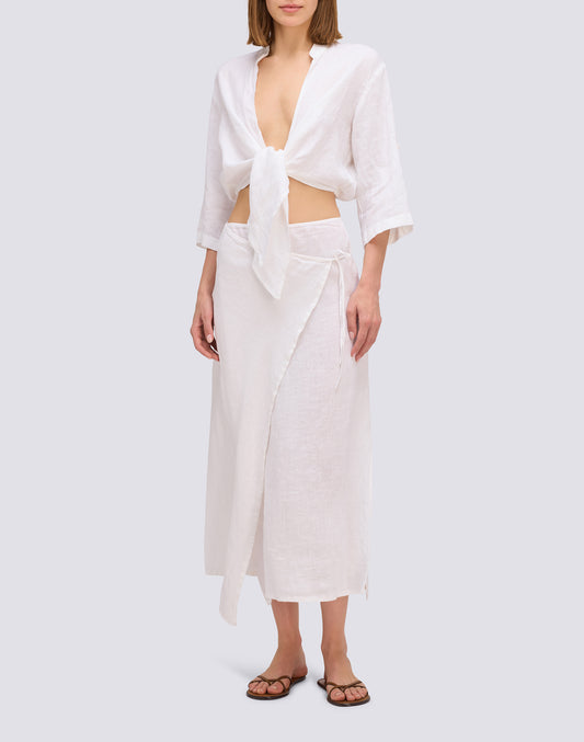 LINEN SKIRT