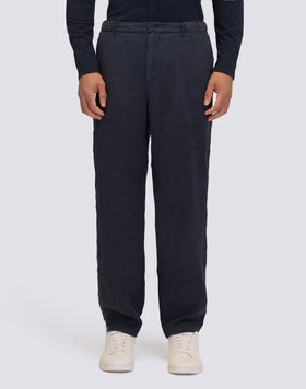 PANTALON EN LIN SEMI-EXTENSIBLE