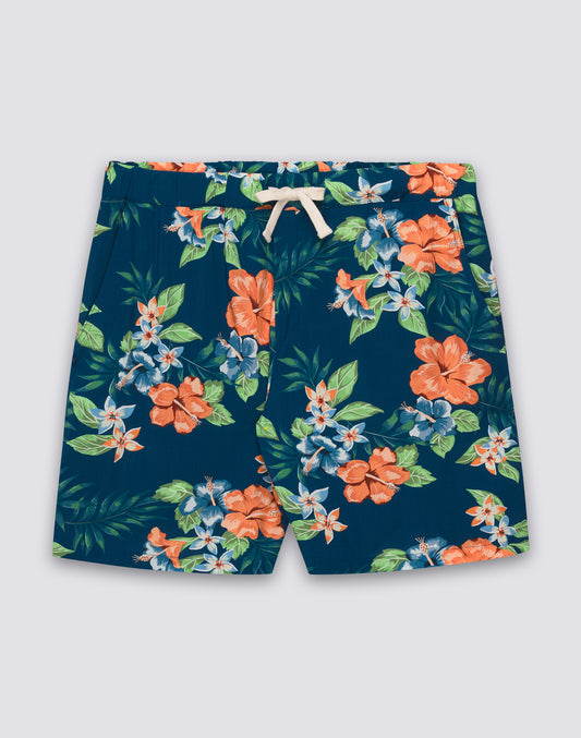MEN'S PRINTED VISCOSE POPLIN WALKSHORT