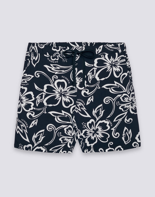 MEN'S PRINTED VISCOSE POPLIN WALKSHORT