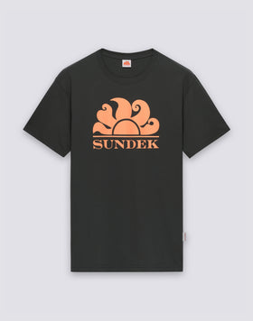 ROUND NECK T-SHIRT WITH LOGO PRINT