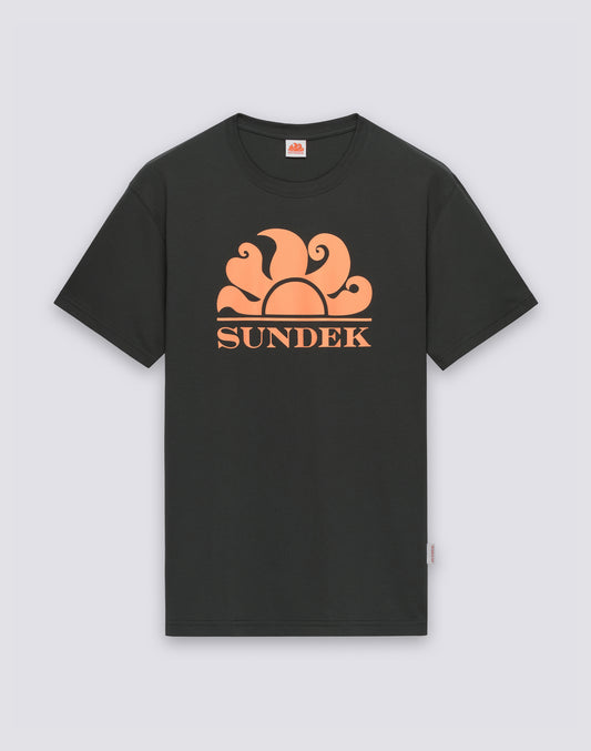 CAMISETA DE CUELLO REDONDO CON ESTAMPADO DEL LOGOTIPO