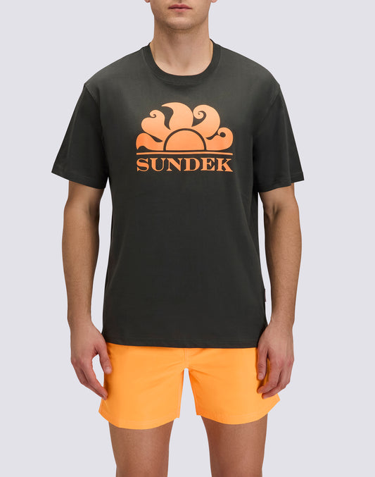 ROUND NECK T-SHIRT WITH LOGO PRINT