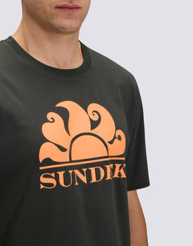 ROUND NECK T-SHIRT WITH LOGO PRINT