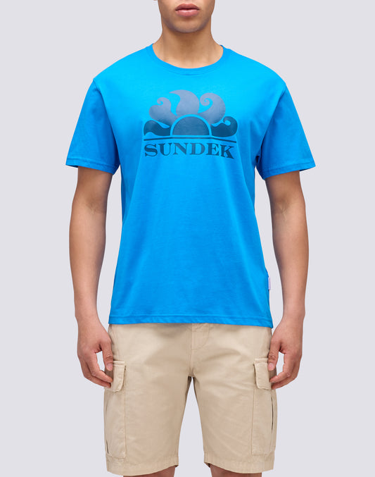 CREW NECK T-SHIRT WITH PRINTED LOGO