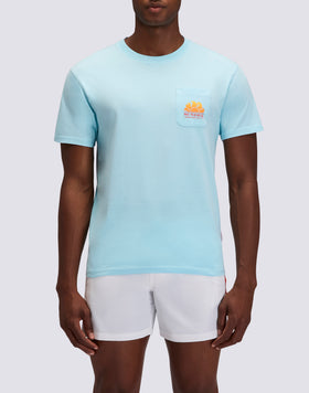 T-SHIRT NEW HERBERT À COL ROND AVEC MAXI-LOGO