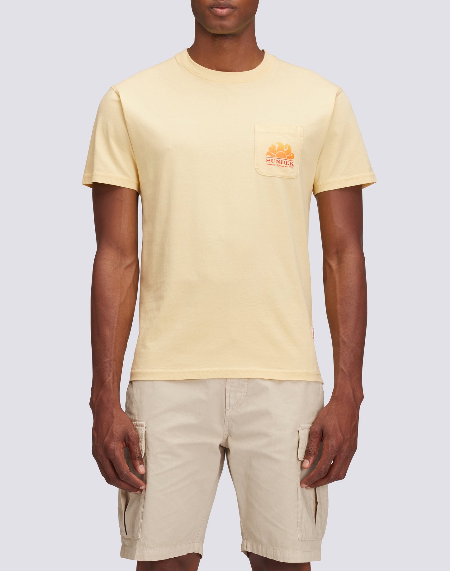 NEW HERBERT CREW NECK T-SHIRT WITH MAXI-LOGO