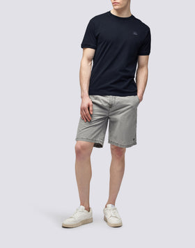 NEW DEY GARMENT DYED CREW NECK T-SHIRT WITH LOGO