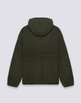 VESTE TEDDY HOMME À CAPUCHE ET ZIP