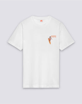 CAMISETA DE CUELLO REDONDO PARA HOMBRE CON ESTAMPADO Y BORDADO