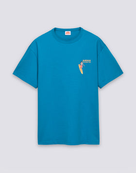 T-SHIRT HOMME À COL ROND AVEC IMPRIMÉ ET BRODERIE
