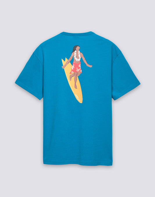 CAMISETA DE CUELLO REDONDO PARA HOMBRE CON ESTAMPADO Y BORDADO