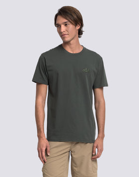 MEN'S CREW NECK T-SHIRT WITH EMBOSSED LOGO