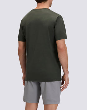 CAMISETA DE CUELLO REDONDO PARA HOMBRE CON LOGOTIPO EN RELIEVE