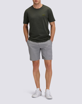 CAMISETA DE CUELLO REDONDO PARA HOMBRE CON LOGOTIPO EN RELIEVE