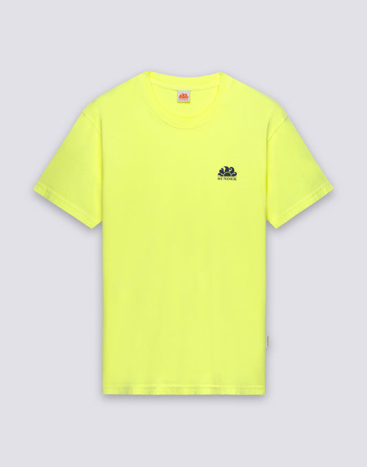 CAMISETA DE CUELLO REDONDO PARA HOMBRE TEÑIDA EN PIEZA