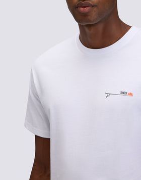 MEN'S CREW NECK T-SHIRT WITH OLD SCHOOL SURF PRINT