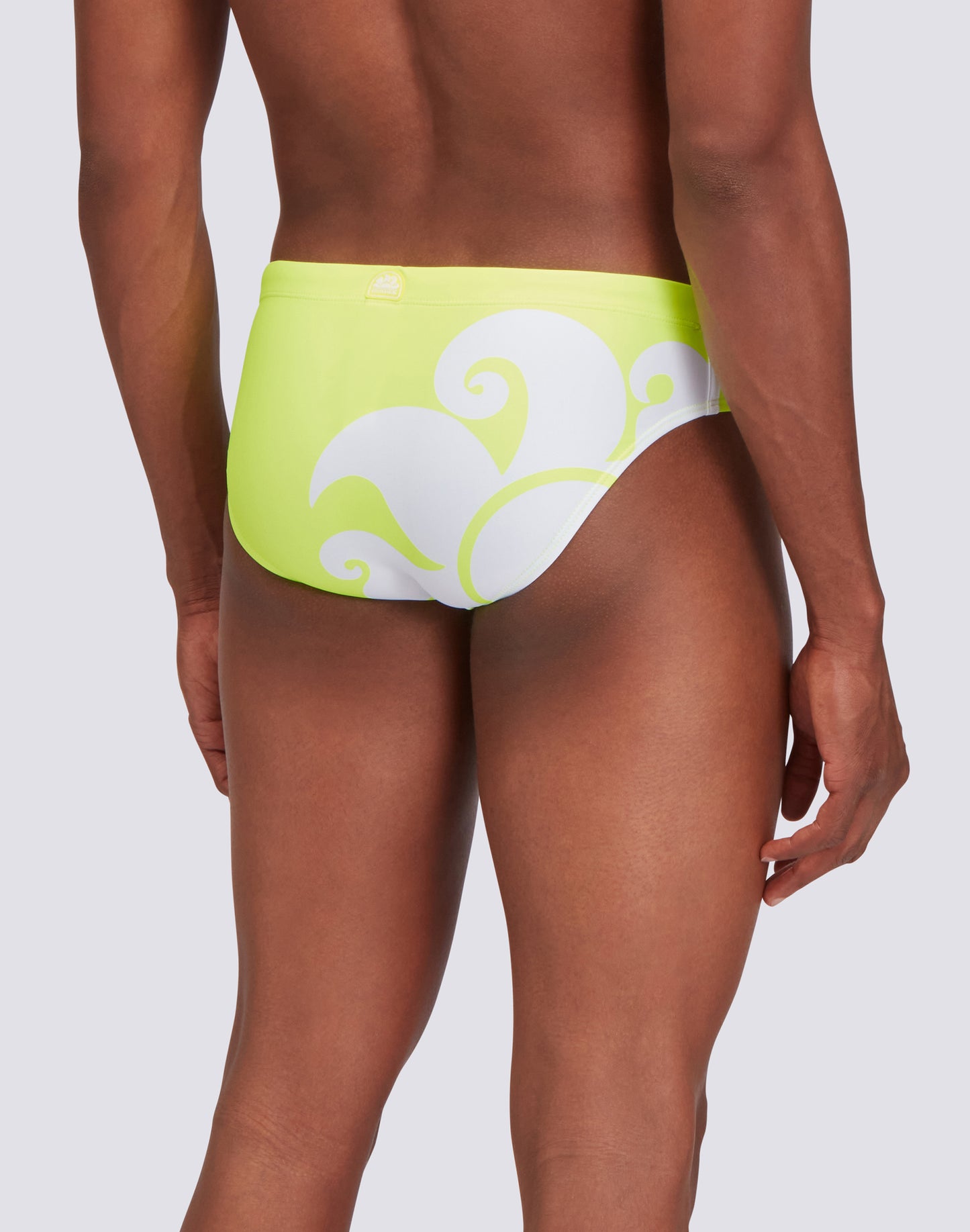 LEONARDO SWIMMING BRIEF LOGO PRINT