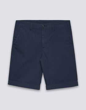 SHORT DE MARCHE HOMME EN POPLIN EXTENSIBLE TEINTE EN PIÈCE