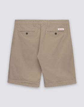 SHORT DE MARCHE HOMME EN POPLIN EXTENSIBLE TEINTE EN PIÈCE