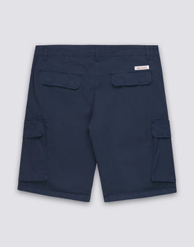 SHORT CARGO HOMME EN POPLINE EXTENSIBLE TEINTE EN PIÈCE