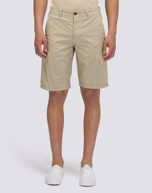 MEN'S GARMENT-DYED STRETCH POPLIN CARGO WALKSHORT