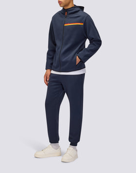 PANTALON HOMME À TAILLE ÉLASTIQUE EN INTERLOCK RECYCLÉ