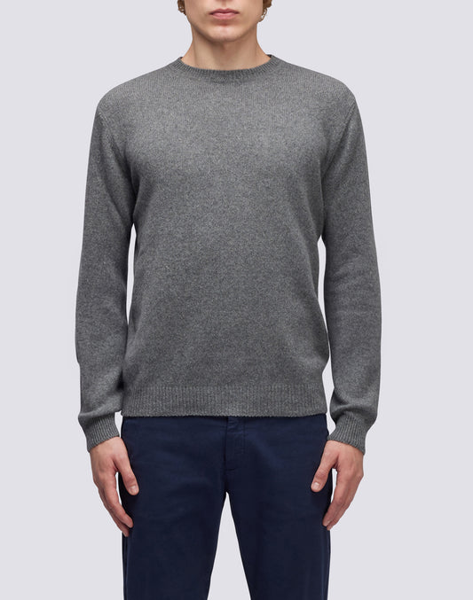 CREW NECK CASHMERE BLEND SWEATER