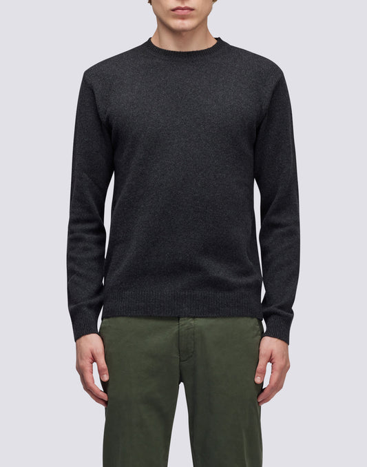 CREW NECK CASHMERE BLEND SWEATER