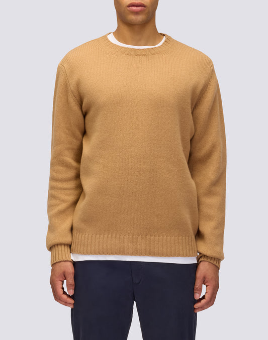 JERSEY DE CUELLO REDONDO PARA HOMBRE DE LANA MERINO Y CACHEMIRA