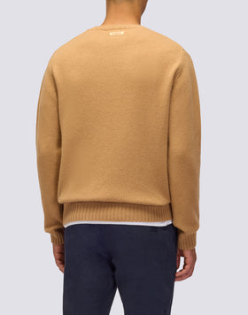 JERSEY DE CUELLO REDONDO PARA HOMBRE DE LANA MERINO Y CACHEMIRA