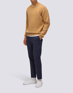 JERSEY DE CUELLO REDONDO PARA HOMBRE DE LANA MERINO Y CACHEMIRA