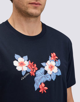 T-SHIRT CAPSULE À IMPRIMÉ FLORAL