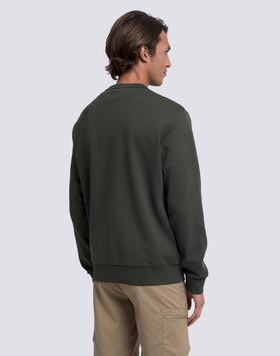 SUDADERA DE CUELLO REDONDO PARA HOMBRE DE ALBORNOZ DE ALGODÓN RECICLADO