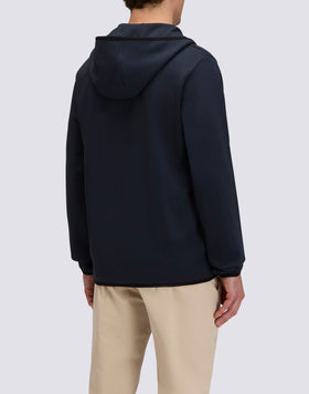 FELPA UOMO CON CAPPUCCIO IN COTONE INTERLOCK RICICLATO