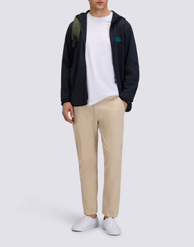 FELPA UOMO CON CAPPUCCIO IN COTONE INTERLOCK RICICLATO