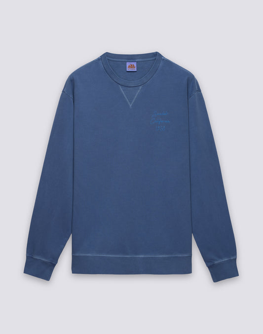 MEN'S GARMENT-DYED CREW-NECK SWEATSHIRT