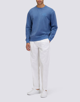 FELPA UOMO DEGARZATA A GIROCOLLO IN TINTO CAPO