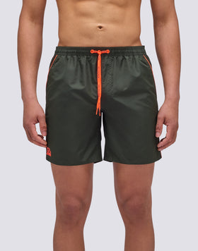 MID-LENGTH SWIM SHORTS WITH AN ELASTICATED WAISTBAND
