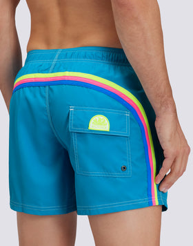 MAILLOT DE BAIN TAILLE COURTE ÉLASTIQUE POLYESTER RECYCLÉ REPREVE®
