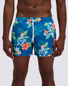 COSTUME DA BAGNO UOMO CORTO VITA ELASTICATA POLIESTERE RICICLATO REPREVE® CON STAMPA ISLAND BLISS