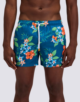 COSTUME DA BAGNO UOMO CORTO VITA ELASTICATA POLIESTERE RICICLATO REPREVE® CON STAMPA ISLAND BLISS