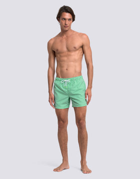 MAILLOT DE BAIN COURT À TAILLE ÉLASTIQUE EN POLYESTER RECYCLÉ REPREVE® AVEC IMPRIMÉ À RAYURES JUICY ET BRODERIE FRUITS
