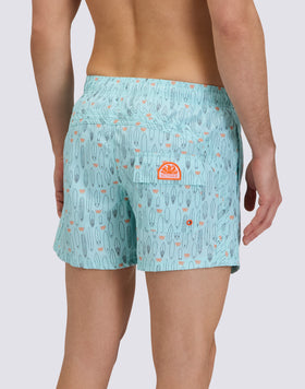 COSTUME DA BAGNO CORTO VITA ELASTICATA REPREVE® CON STAMPA SURF