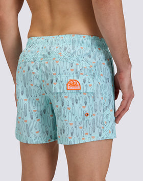 COSTUME DA BAGNO CORTO VITA ELASTICATA REPREVE® CON STAMPA SURF