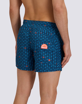 COSTUME DA BAGNO UOMO CORTO VITA ELASTICATA POLIESTERE RICICLATO REPREVE® CON STAMPA SUNCRAB